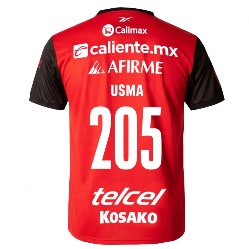 DanxenメンズJuan Usma#205黒赤ホームシャツ2026/27ジャージーユニフォーム