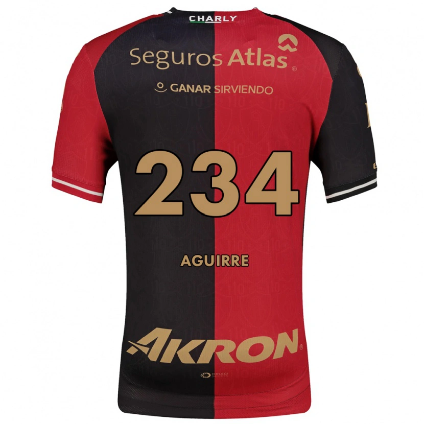 DanxenメンズJesús Aguirre#234赤黒茶ホームシャツ2026/27ジャージーユニフォーム