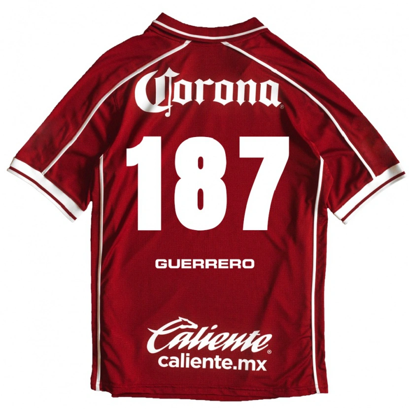 DanxenメンズDominic Guerrero#187白赤ホームシャツ2026/27ジャージーユニフォーム
