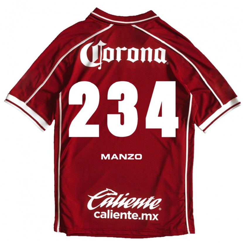DanxenメンズSergio Manzo#234白赤ホームシャツ2026/27ジャージーユニフォーム