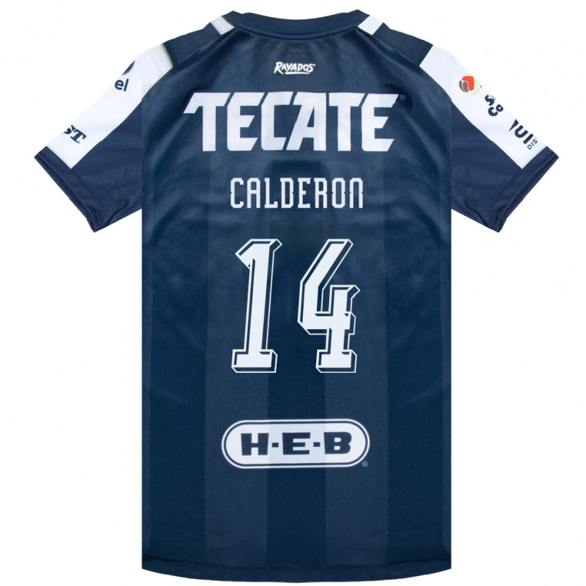 DanxenメンズAlejandra Calderon#14藍色白赤ホームシャツ2026/27ジャージーユニフォーム