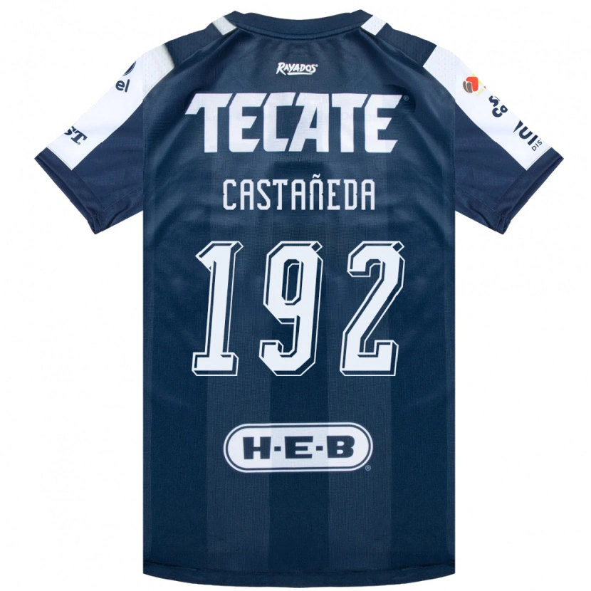 DanxenメンズJonathan Castañeda#192藍色白赤ホームシャツ2026/27ジャージーユニフォーム