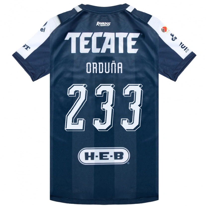 DanxenメンズJonathan Orduña#233藍色白赤ホームシャツ2026/27ジャージーユニフォーム
