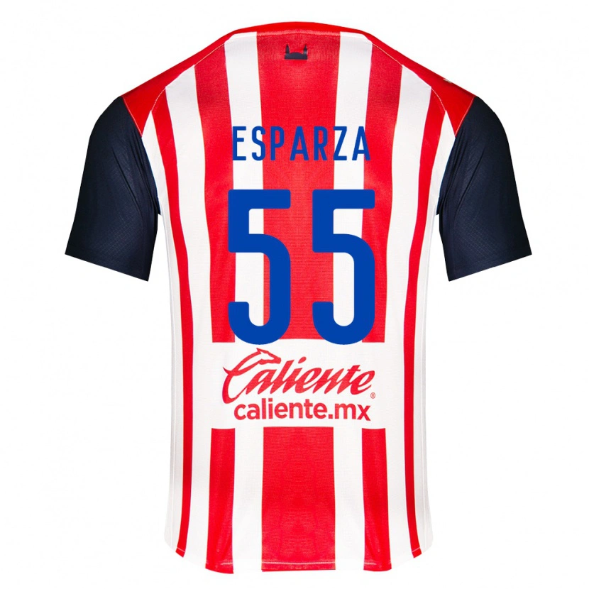 DanxenメンズSebastián Esparza#55赤黒白ホームシャツ2026/27ジャージーユニフォーム