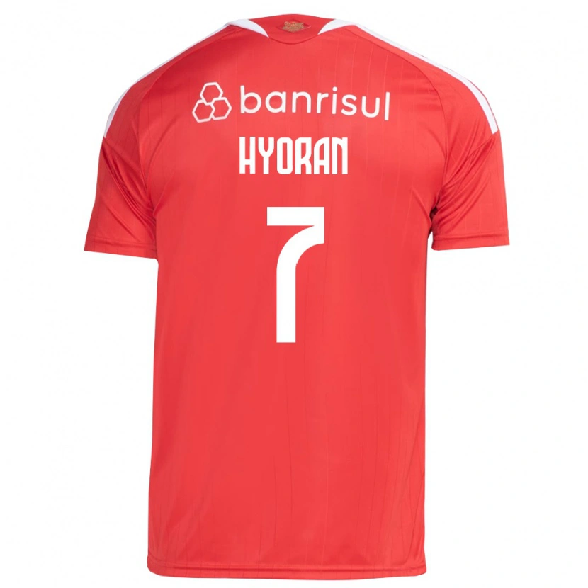 DanxenメンズHyoran#7白赤ホームシャツ2026/27ジャージーユニフォーム
