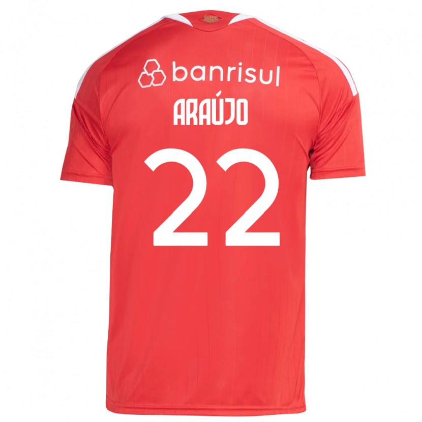 DanxenメンズKelwin Araújo#22白赤ホームシャツ2026/27ジャージーユニフォーム