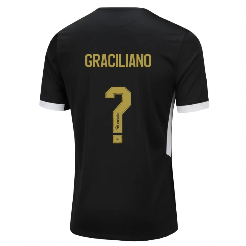 DanxenメンズArthur Graciliano#0黒白黄ホームシャツ2026/27ジャージーユニフォーム