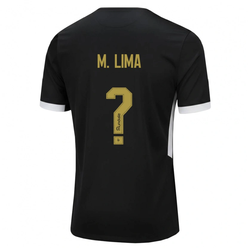 DanxenメンズMatheus Lima#0黒白黄ホームシャツ2026/27ジャージーユニフォーム