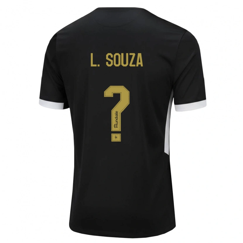 DanxenメンズLucas Souza#0黒白黄ホームシャツ2026/27ジャージーユニフォーム