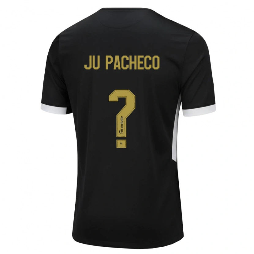 DanxenメンズJu Pacheco#0黒白黄ホームシャツ2026/27ジャージーユニフォーム