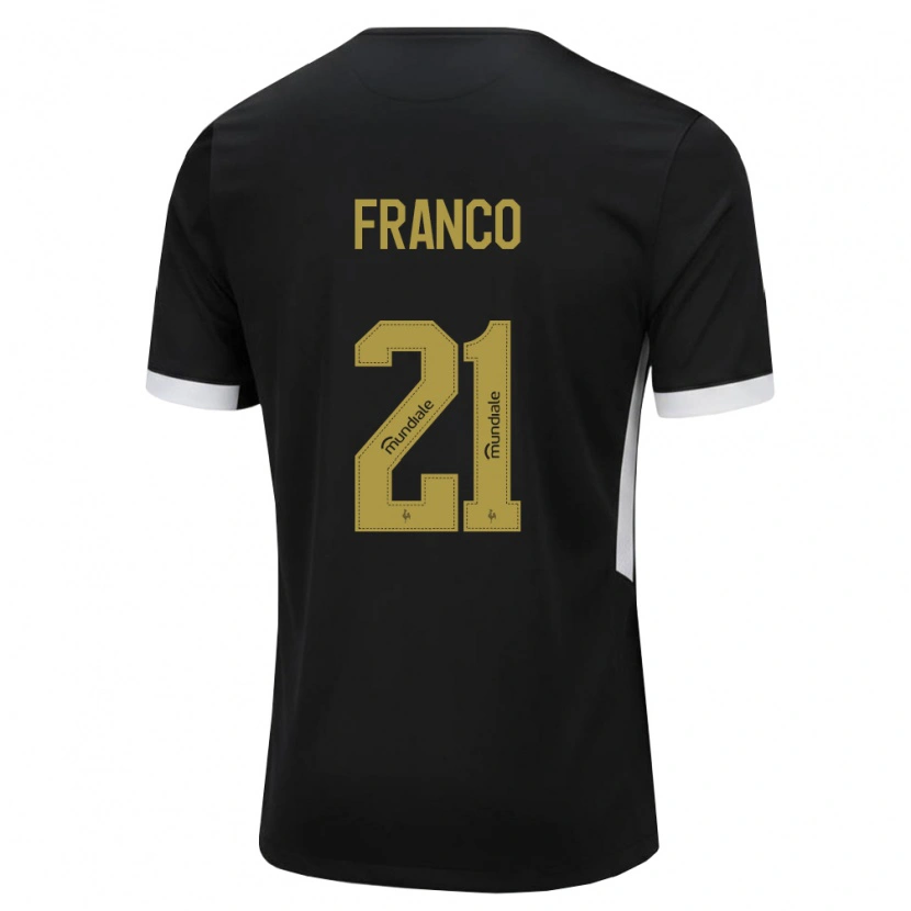 Danxenメンズアラン・フランコ#21黒白黄ホームシャツ2026/27ジャージーユニフォーム