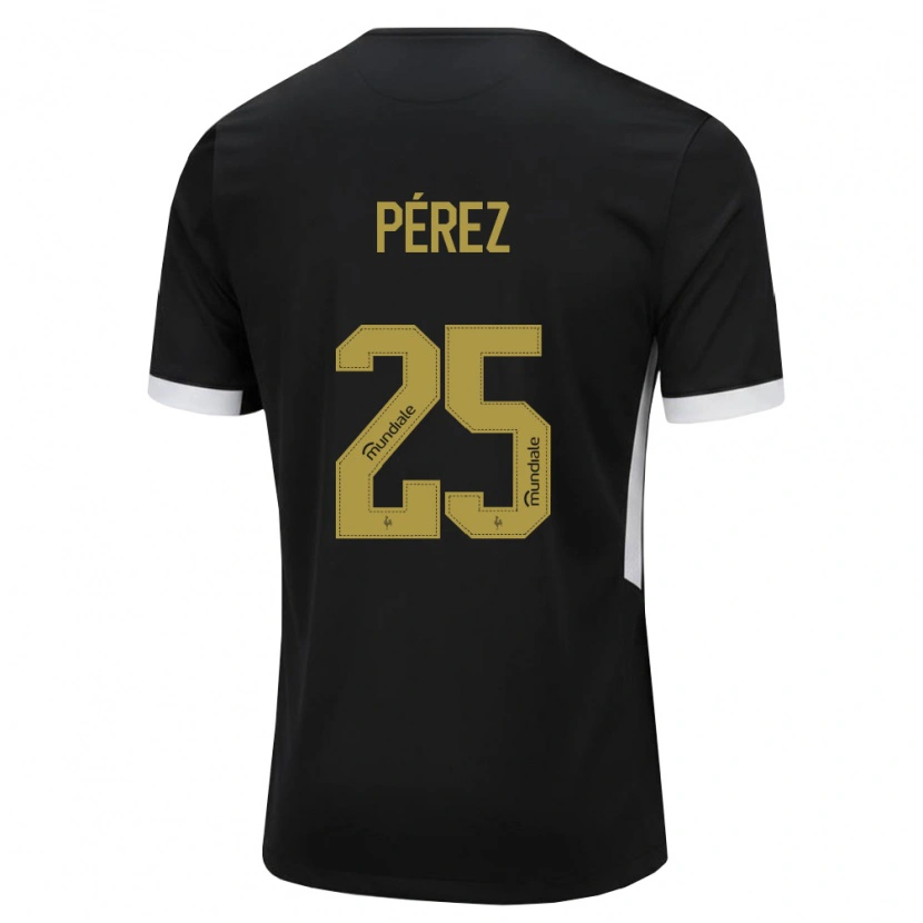 DanxenメンズTomás Pérez#25黒白黄ホームシャツ2026/27ジャージーユニフォーム