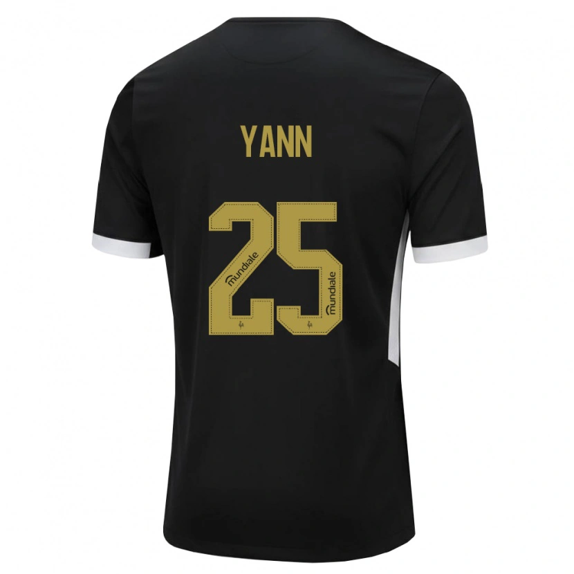 DanxenメンズYann Neves#25黒白黄ホームシャツ2026/27ジャージーユニフォーム