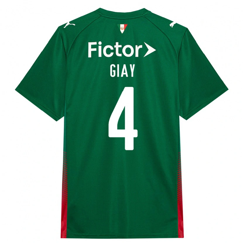 DanxenメンズAgustín Giay#4緑赤白ホームシャツ2026/27ジャージーユニフォーム