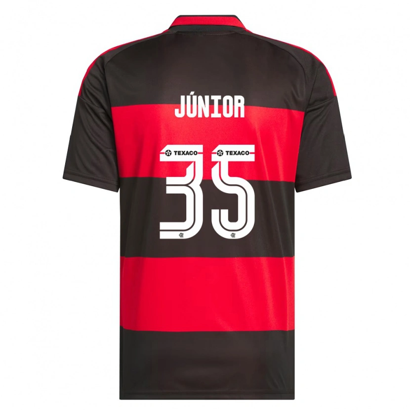 DanxenメンズKaylaine Júnior#35赤黒白ホームシャツ2026/27ジャージーユニフォーム