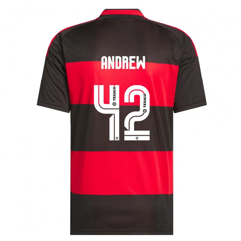 DanxenメンズAndrew#42赤黒白ホームシャツ2026/27ジャージーユニフォーム