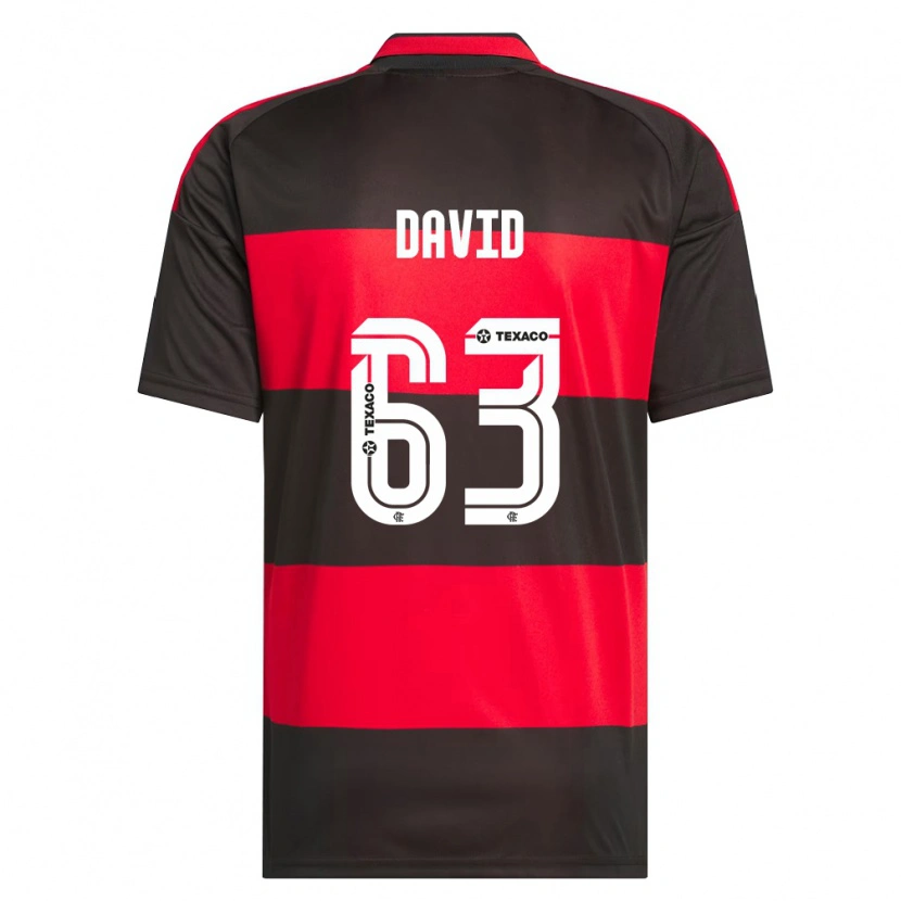 DanxenメンズDavid#63赤黒白ホームシャツ2026/27ジャージーユニフォーム