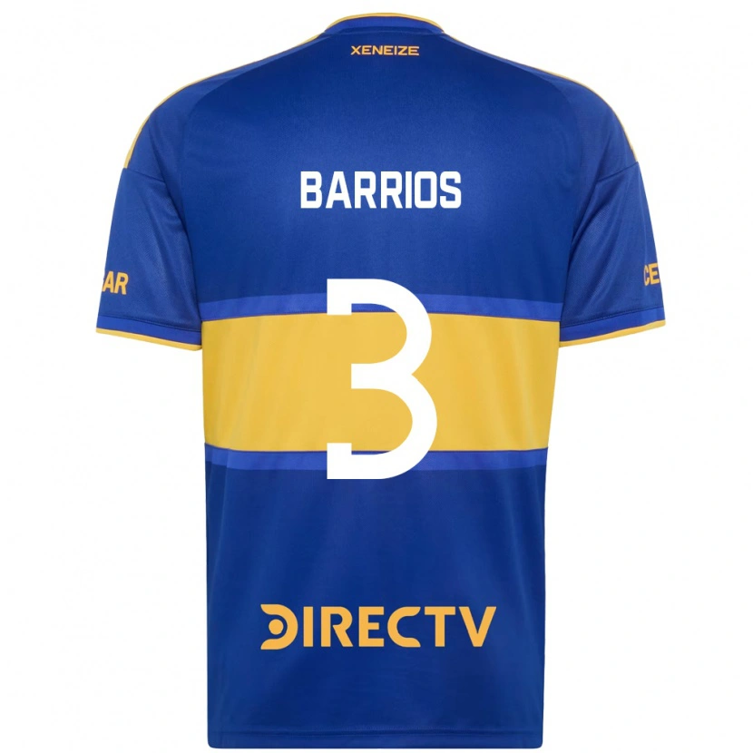 DanxenメンズGabriela Barrios#3ロイヤルブルー黄ホームシャツ2026/27ジャージーユニフォーム