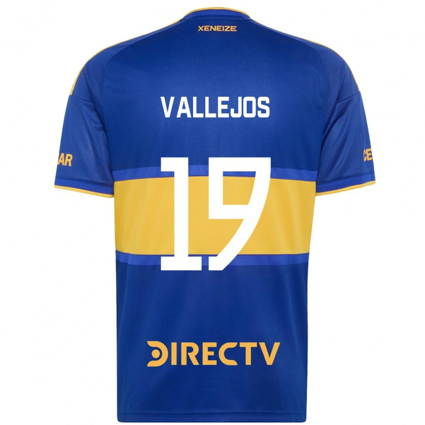 DanxenメンズFabiana Vallejos#19ロイヤルブルー黄ホームシャツ2026/27ジャージーユニフォーム