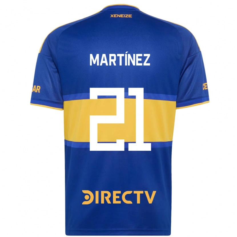 DanxenメンズJulieta Martínez#21ロイヤルブルー黄ホームシャツ2026/27ジャージーユニフォーム