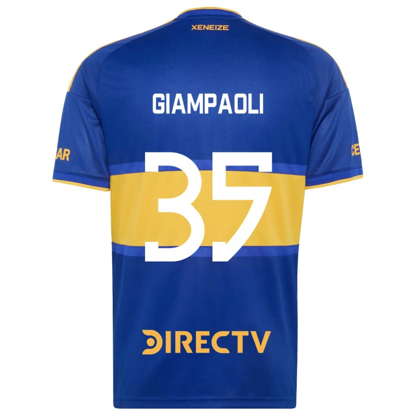 DanxenメンズRenzo Giampaoli#35ロイヤルブルー黄ホームシャツ2026/27ジャージーユニフォーム