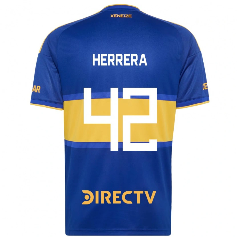 DanxenメンズFacundo Herrera#42ロイヤルブルー黄ホームシャツ2026/27ジャージーユニフォーム