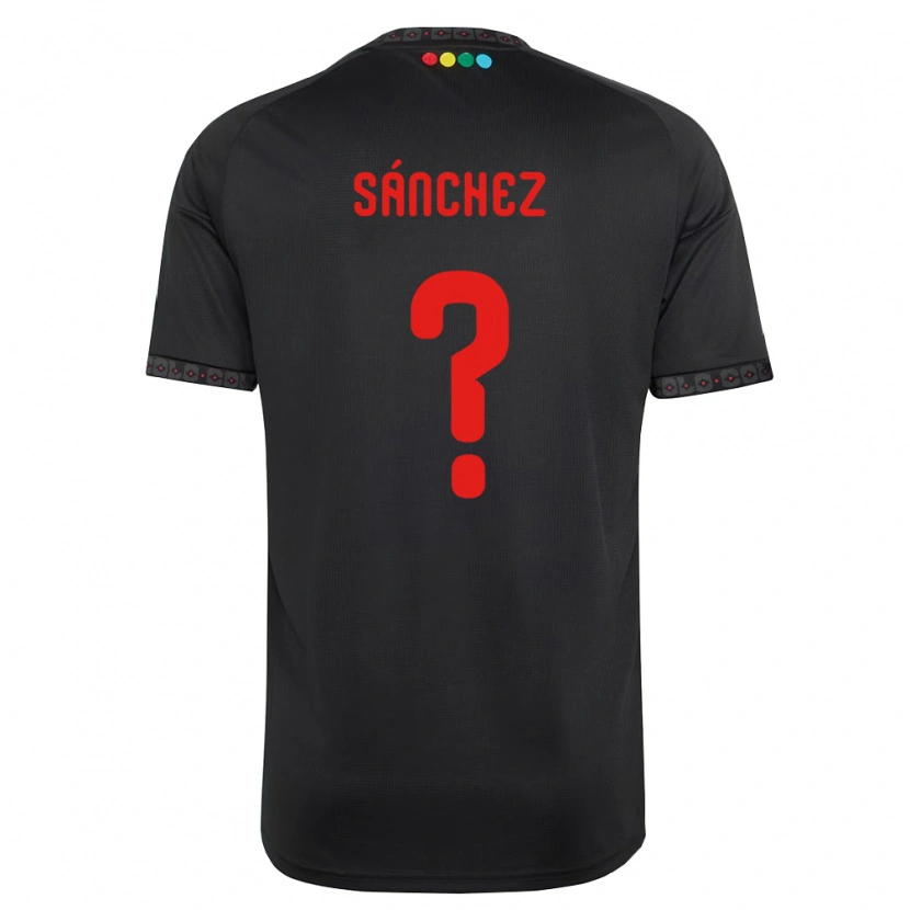 DanxenメンズBastian Sánchez#0黒赤アウェイシャツ2026/27ジャージーユニフォーム