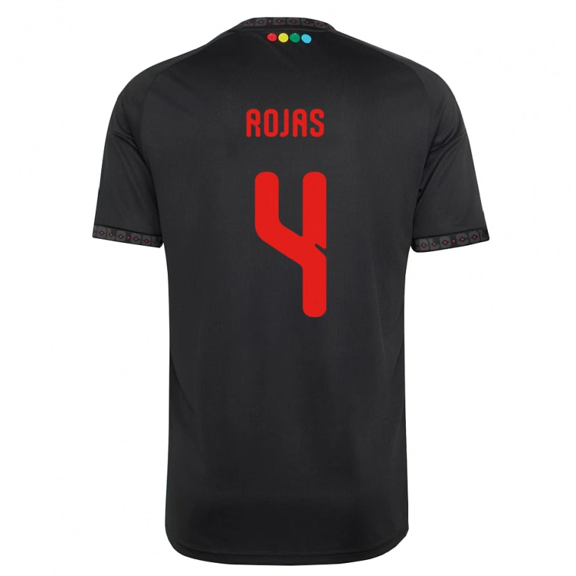 DanxenメンズJavier Rojas#4黒赤アウェイシャツ2026/27ジャージーユニフォーム