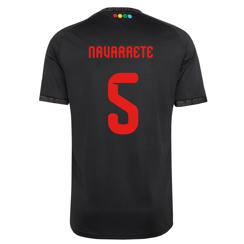 DanxenメンズMartín Navarrete#5黒赤アウェイシャツ2026/27ジャージーユニフォーム