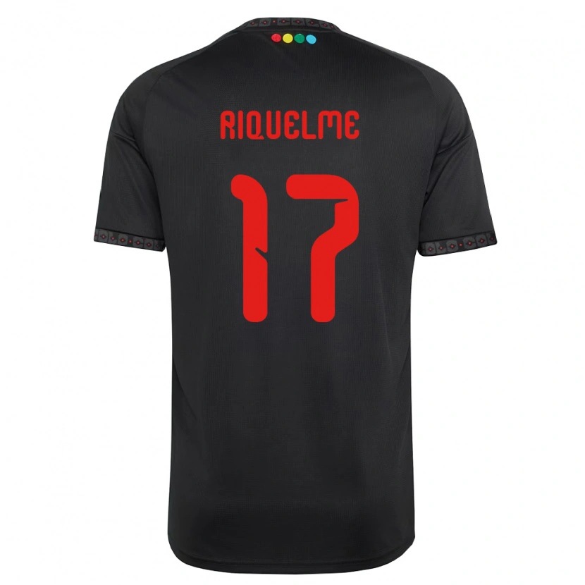 DanxenメンズCristián Riquelme#17黒赤アウェイシャツ2026/27ジャージーユニフォーム