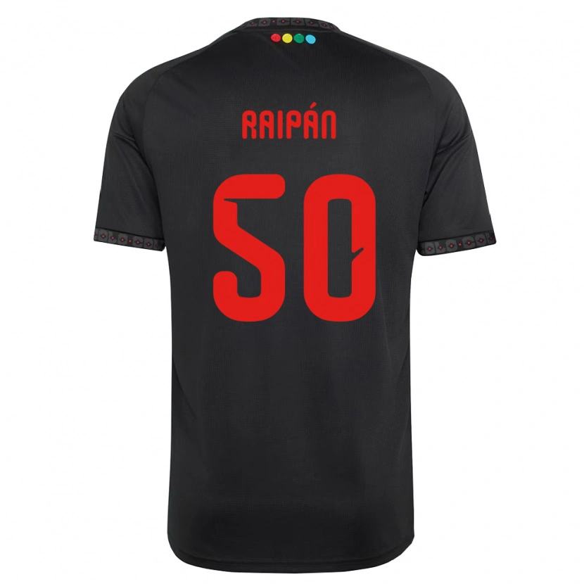 DanxenメンズFelipe Raipán#50黒赤アウェイシャツ2026/27ジャージーユニフォーム