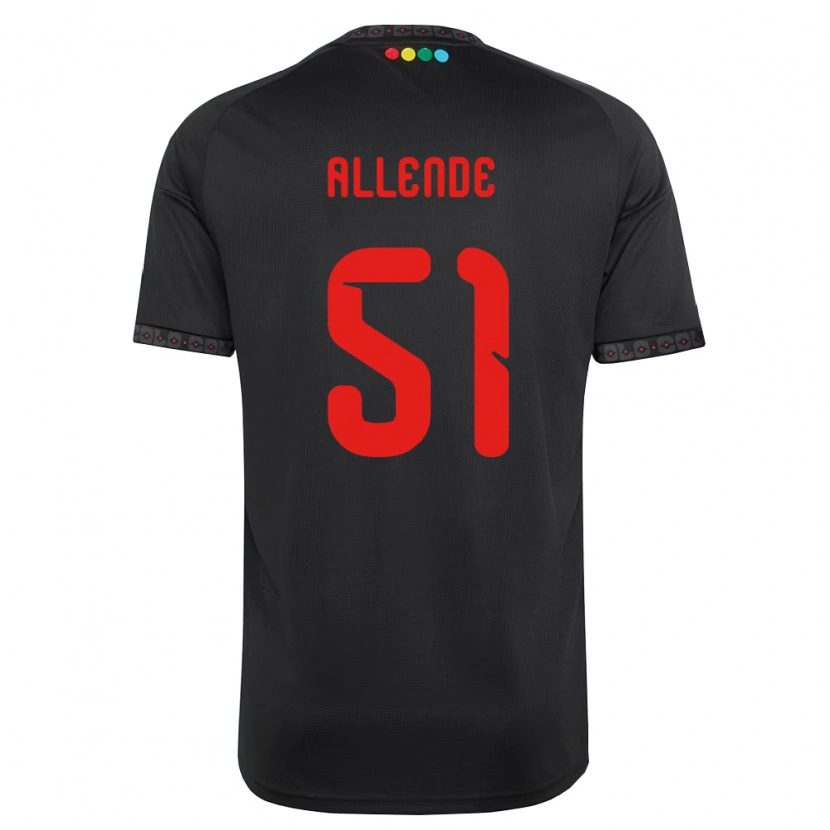 DanxenメンズPierre Allende#51黒赤アウェイシャツ2026/27ジャージーユニフォーム