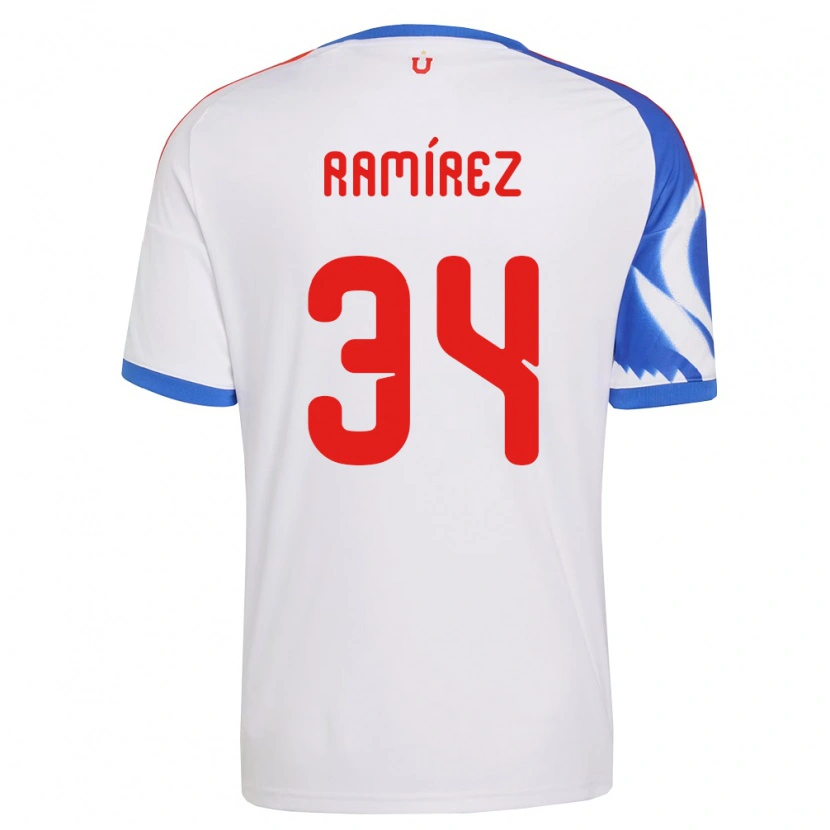 DanxenメンズVicente Ramírez#34白紺アウェイシャツ2026/27ジャージーユニフォーム