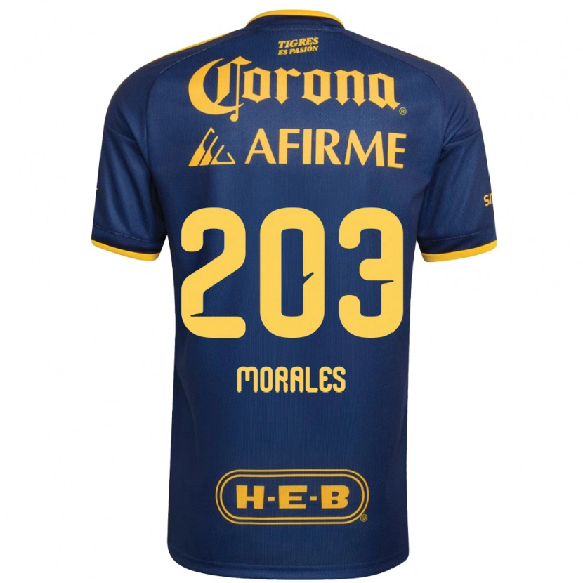 DanxenメンズCarlos Morales#203ロイヤルブルー黄アウェイシャツ2026/27ジャージーユニフォーム