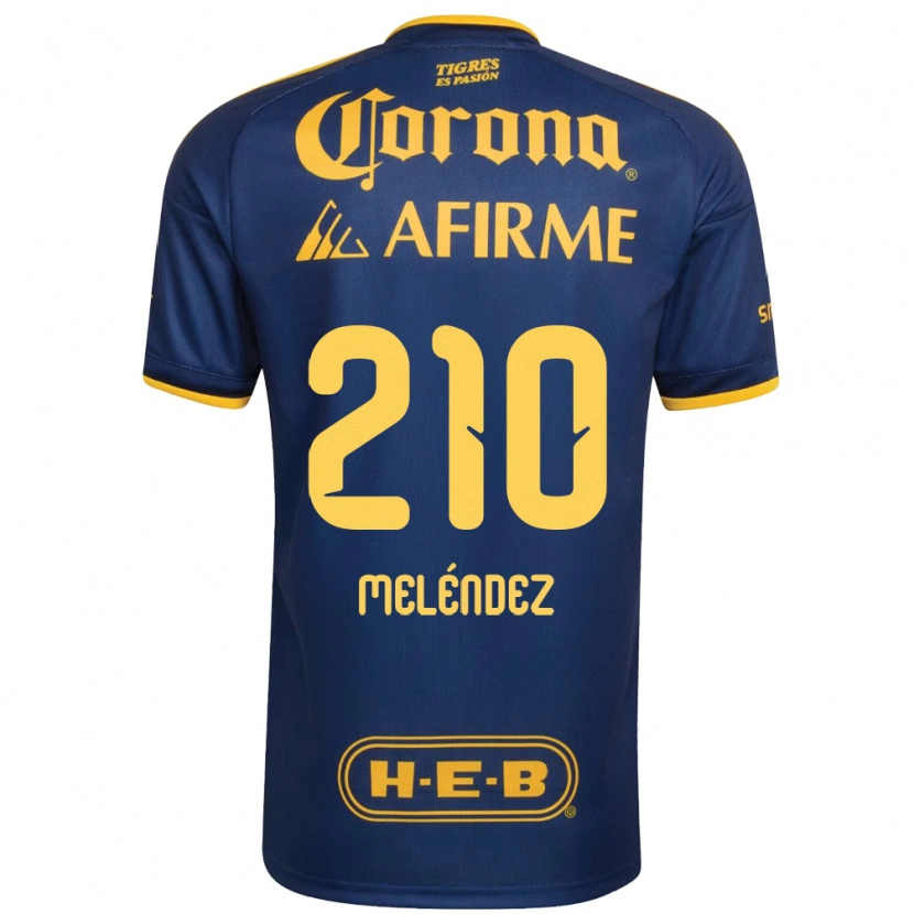 DanxenメンズMarcelo Meléndez#210ロイヤルブルー黄アウェイシャツ2026/27ジャージーユニフォーム