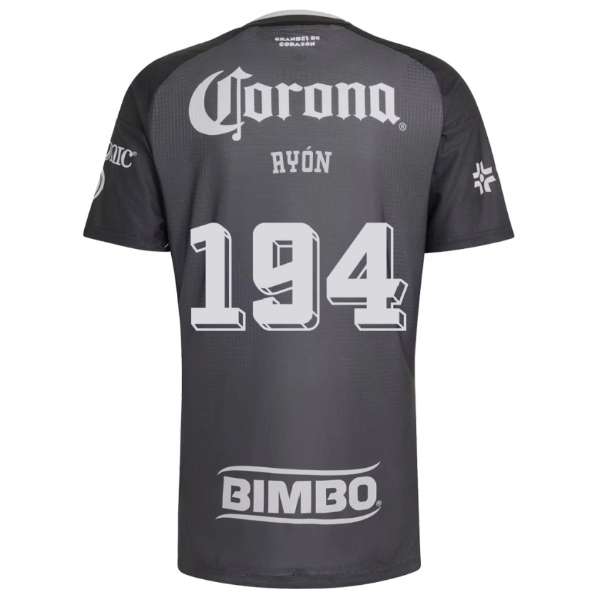 DanxenメンズCésar Ayón#194灰色白黒アウェイシャツ2026/27ジャージーユニフォーム