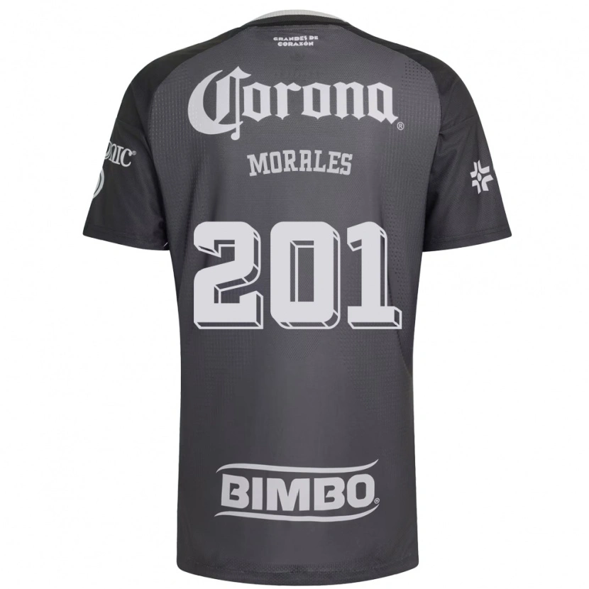 DanxenメンズÁngel Morales#201灰色白黒アウェイシャツ2026/27ジャージーユニフォーム