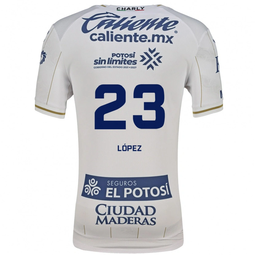 DanxenメンズCésar López#23白青アウェイシャツ2026/27ジャージーユニフォーム