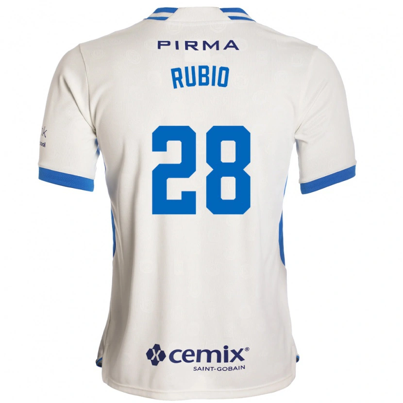 DanxenメンズRaymundo Rubio#28白青赤アウェイシャツ2026/27ジャージーユニフォーム