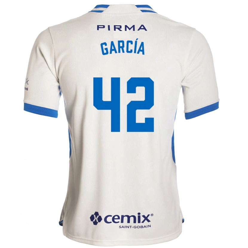 DanxenメンズJorge García#42白青赤アウェイシャツ2026/27ジャージーユニフォーム