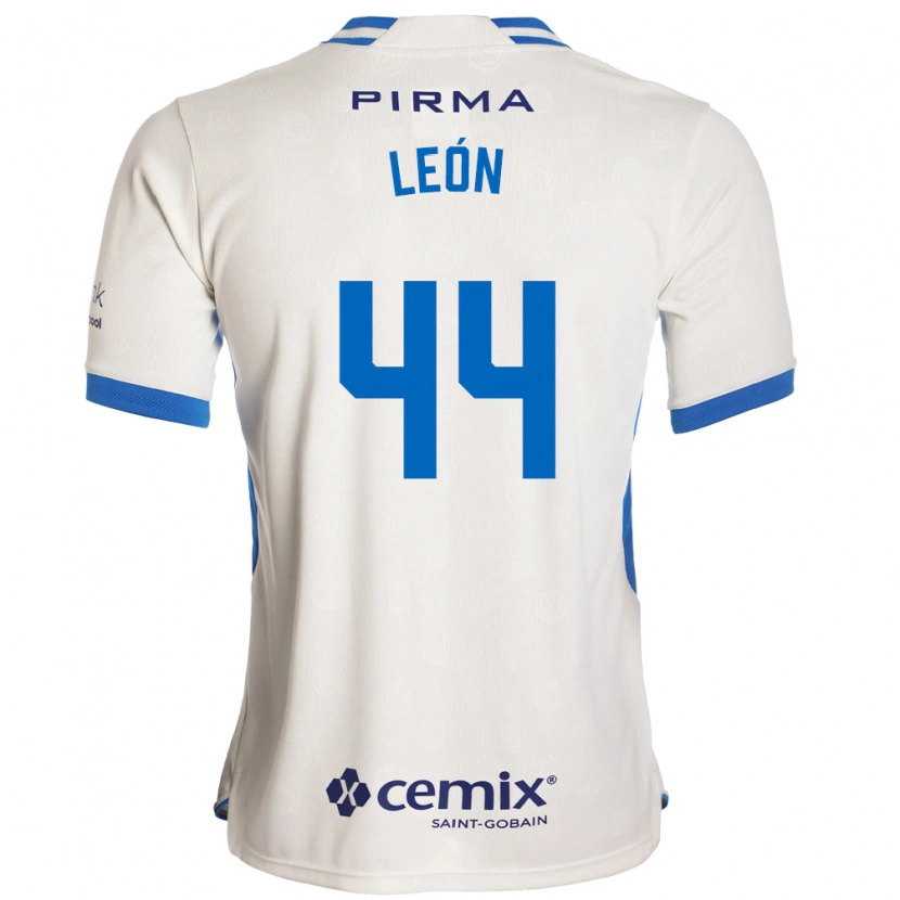 DanxenメンズCristhian León#44白青赤アウェイシャツ2026/27ジャージーユニフォーム