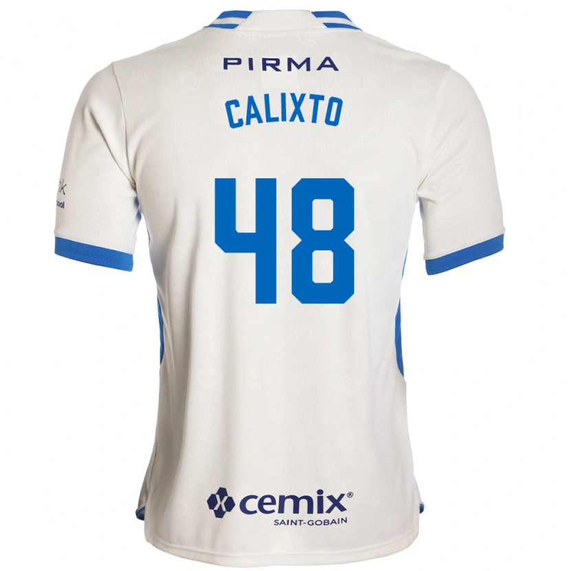 DanxenメンズNicolás Calixto#48白青赤アウェイシャツ2026/27ジャージーユニフォーム