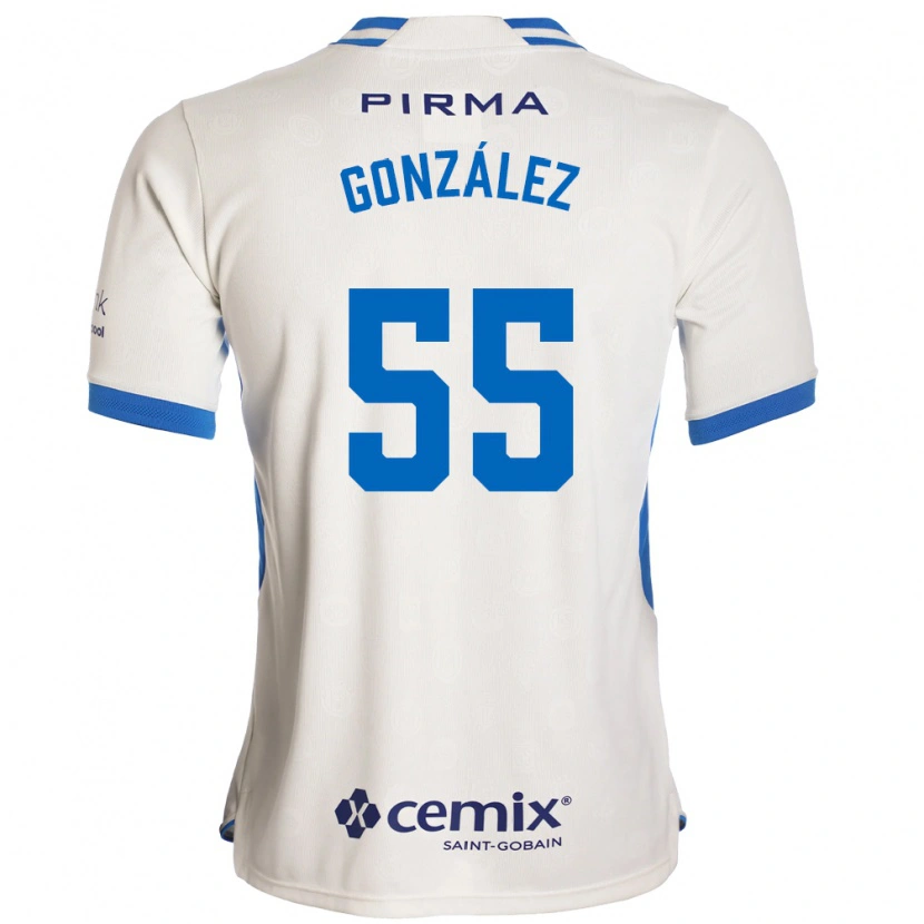 DanxenメンズRogelio González#55白青赤アウェイシャツ2026/27ジャージーユニフォーム