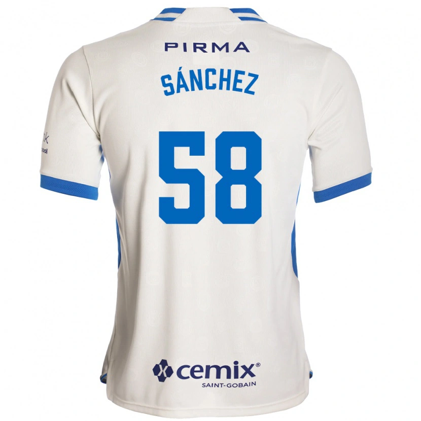 DanxenメンズEmmanuel Sánchez#58白青赤アウェイシャツ2026/27ジャージーユニフォーム