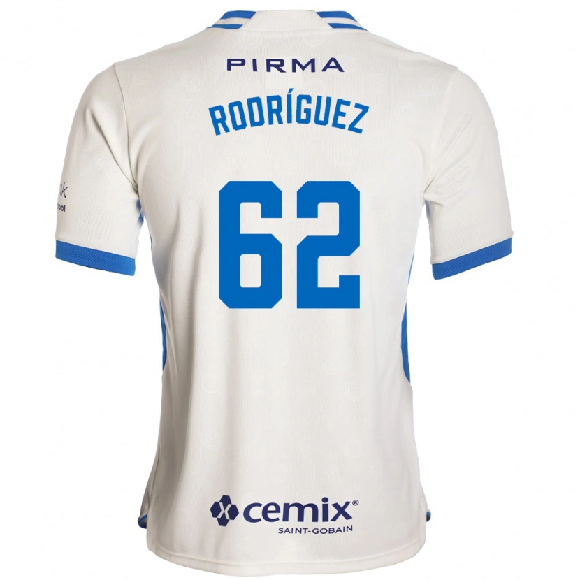 DanxenメンズEmanuel Rodríguez#62白青赤アウェイシャツ2026/27ジャージーユニフォーム
