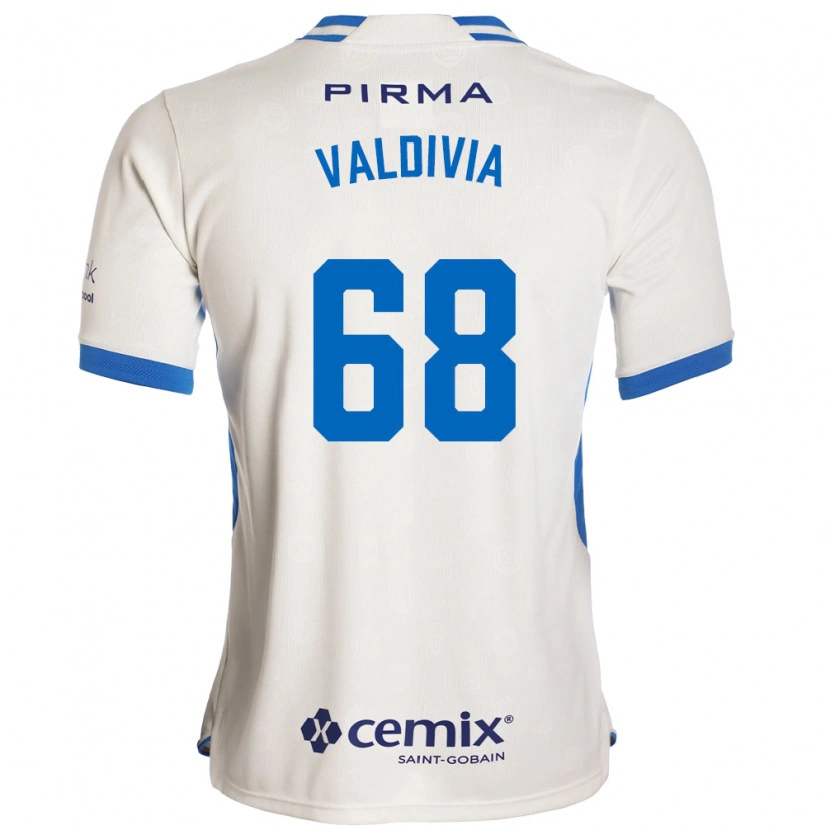 DanxenメンズChristian Valdivia#68白青赤アウェイシャツ2026/27ジャージーユニフォーム