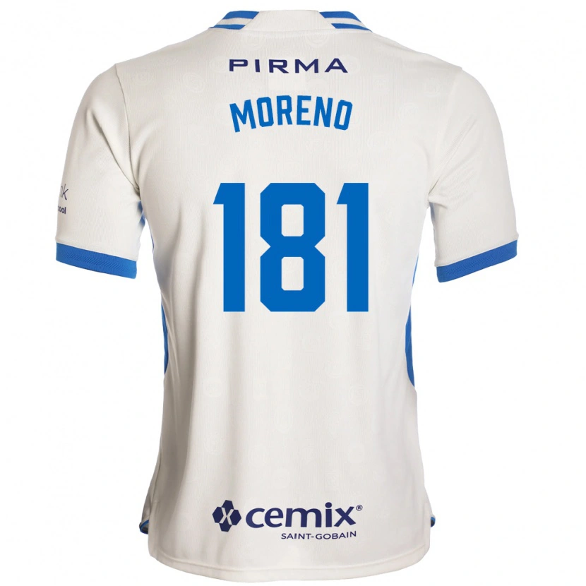 DanxenメンズRoberto Moreno#181白青赤アウェイシャツ2026/27ジャージーユニフォーム