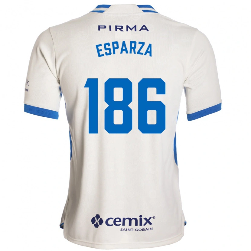 DanxenメンズRogelio Esparza#186白青赤アウェイシャツ2026/27ジャージーユニフォーム