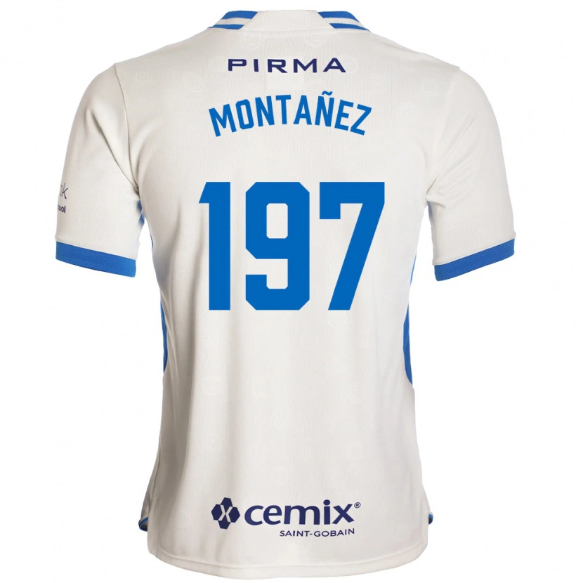 DanxenメンズHumberto Montañez#197白青赤アウェイシャツ2026/27ジャージーユニフォーム