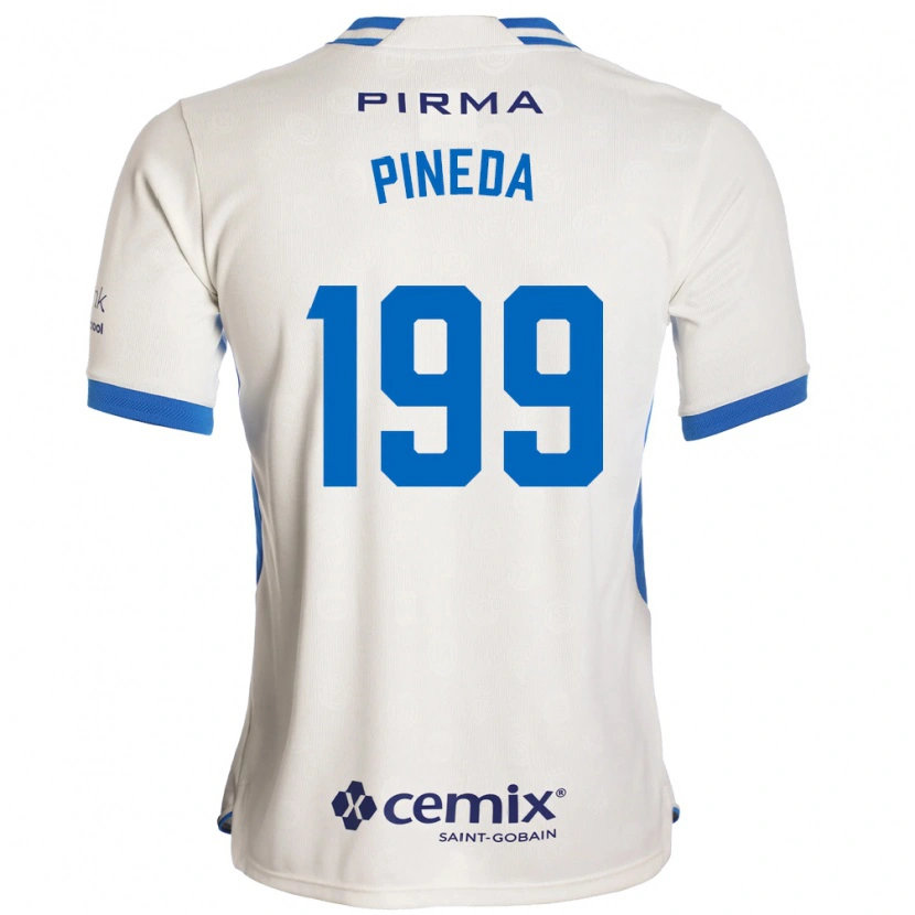 DanxenメンズZadiel Pineda#199白青赤アウェイシャツ2026/27ジャージーユニフォーム